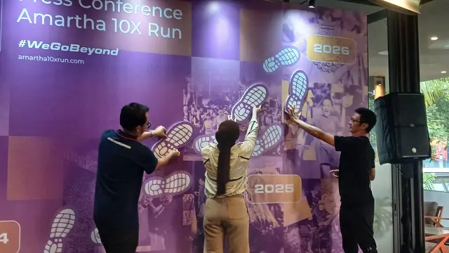 Amartha 10X Run 2026, Jumat (7/8/2026). (Liputan6.com/Nurri Indah)