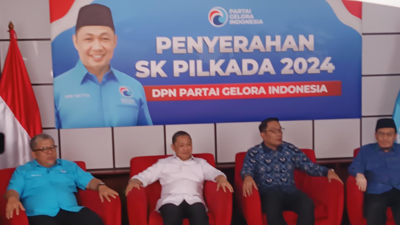 Partai Gelora Resmi Dukung ke Ridwan Kamil-Suswono di Pilkada Jakarta