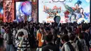 Di Tokyo Game Show 2023, pengunjung bisa mencoba sensasi memainkan game-game terbaru. (Richard A.Brooks/AFP)