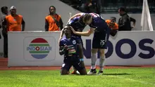 PSIS selebrasi melawan Mitra Kukar. (Bola.com/Ronald Seger Prabowo)