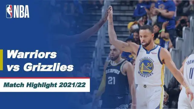 Berita video highlight playoffs NBA pertandingan Golden State Warriors melawan Memphis Grizzlies pada, Selasa (10/05/2022). Warriors berhasil meraih kemenangan dalam gim 4 dengan skor akhir 101-98.