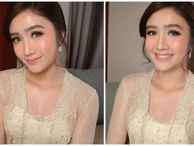 Ini adalah potret terbaru Febby Rastanty jadi bridesmaid di pernikahan sahabat. Makeup flawless dan rambut disanggul membuat bintang sinetron Merindu Baginda Nabi ini makin memesona. Bahkan saking cantiknya, ada yang menyebut Febby bak boneka. Anting yang dikenakan Febby membuat penampilannya makin cantik dan elegan. (Liputan6.com/IG/@febbyrastanty)