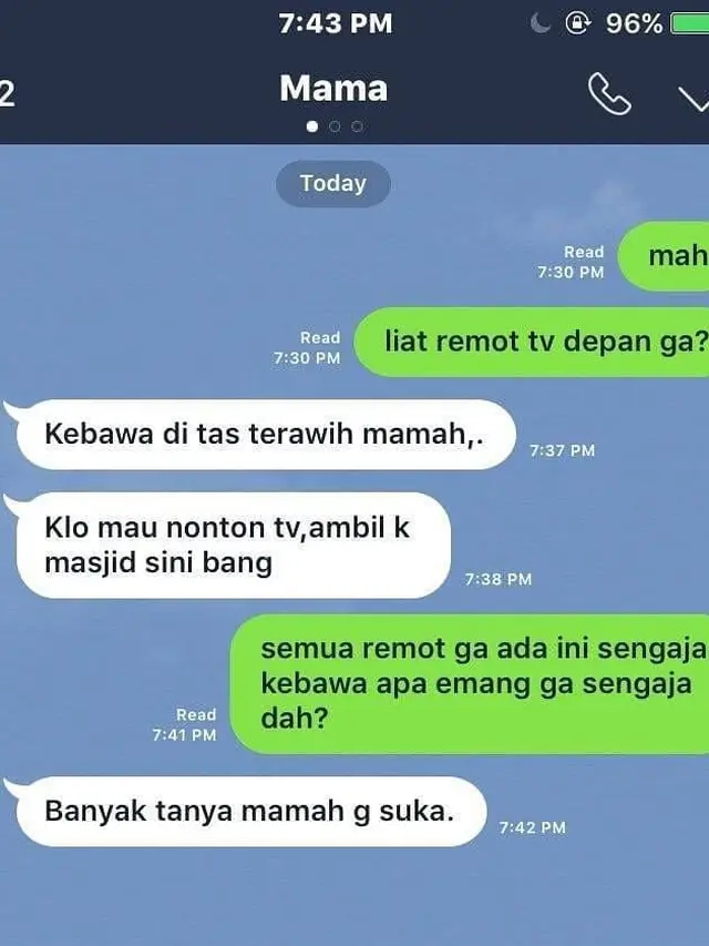 5 Chat Kocak Ibu dan Anak Ini Bikin Ngakak