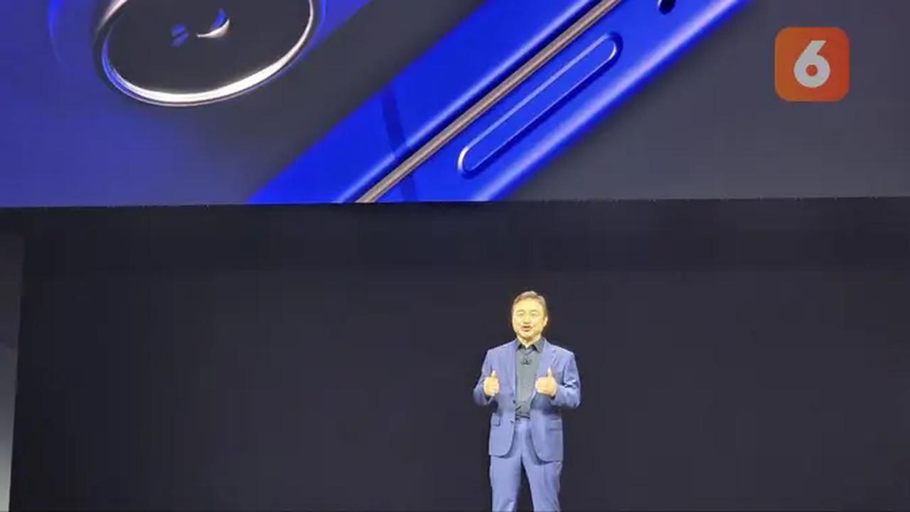 President and Acting Head of the Device Mobile eXperience (DX) Division di Samsung Electronics TM Roh saat gelaran Galaxy Unpacked di New York, Amerika Serikat, Rabu (9/7/2025), waktu setempat. (Liputan6.com/ Agustinus Mario Damar)