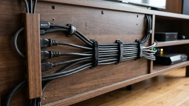 Sembunyikan Kabel di Belakang Furnitur