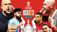 Final Piala FA - Man City Vs MU (Bola.com/Adreanus Titus)