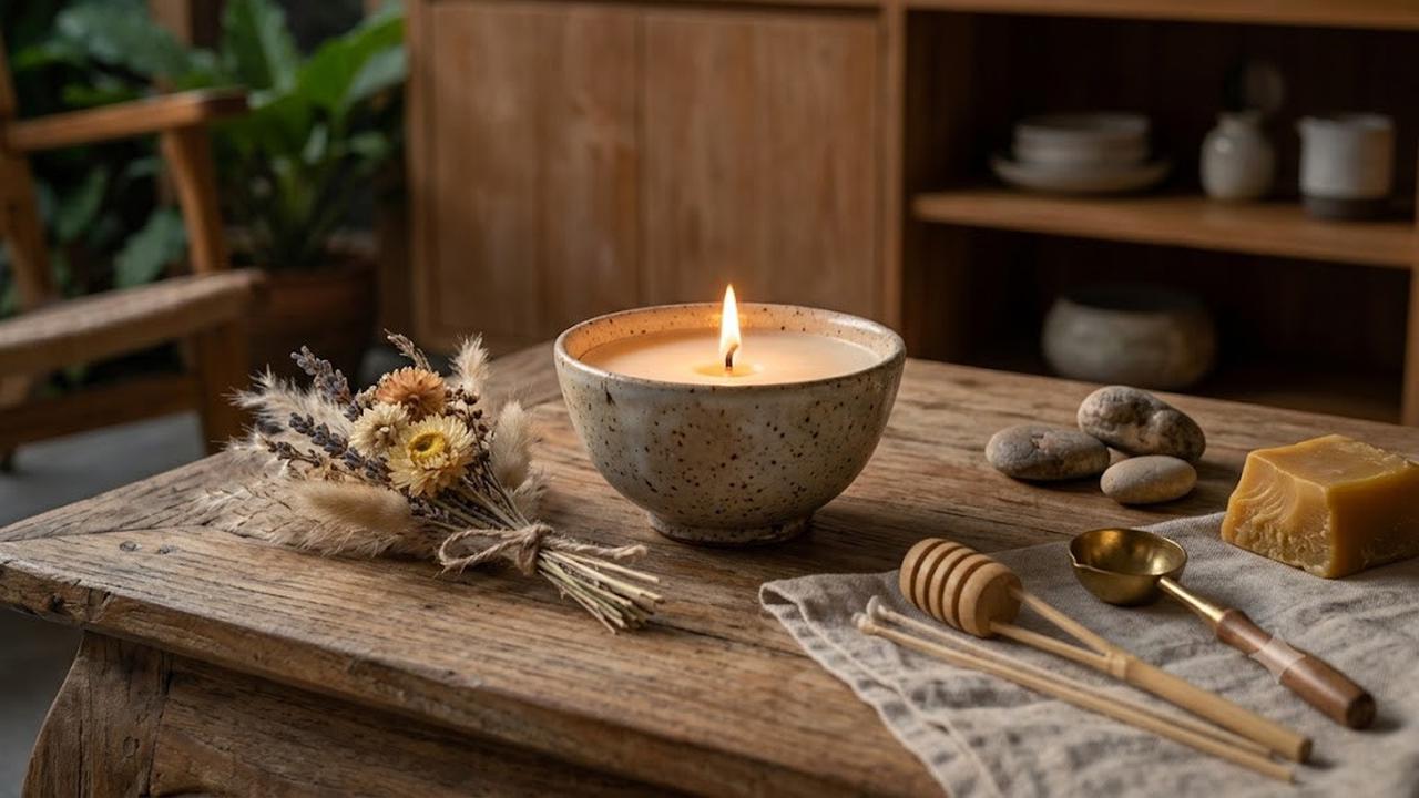 Mengubah Toples atau Mangkuk Bekas Menjadi Lilin Hias