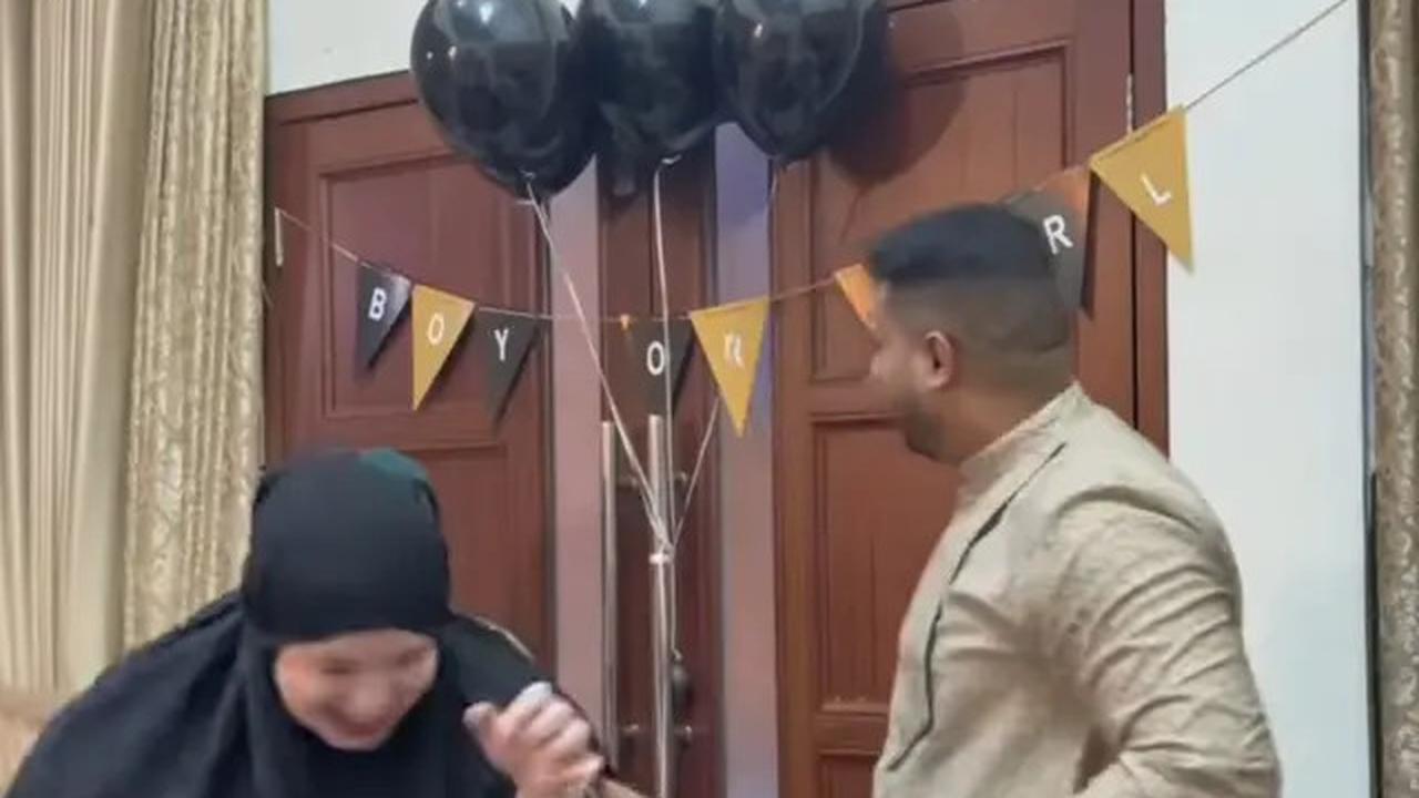7 Potret Gender Reveal Miskah Istri Yislam, Fadil Jaidi dan Pak Muh Heboh