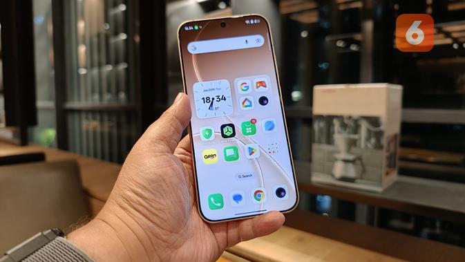 El Oppo Reno15 Pro Max 5G tiene una pantalla de 6,78 pulgadas. (Liputan6.com/Yuslianson)