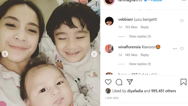Nagita Slavina, Rafathar dan Kiano Tiger Wong