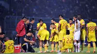 Sriwijaya FC saat berhadapan dengan Persegres Gresik United di Piala Jenderal Sudirman 2015 (Rana Adwa/Liputan6.com)