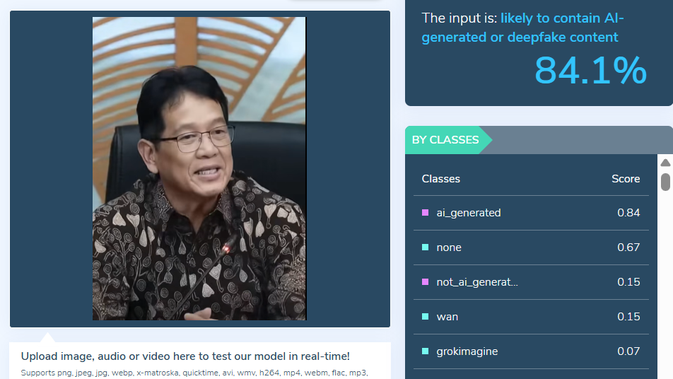 Tangkapan layar situs hivemoderation.com untuk menelusuri klaim Menkeu Purbaya memberi bantuan sebesar Rp 50 juta.