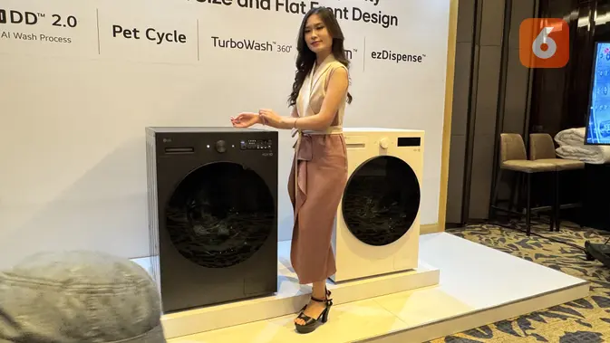 <p>LG Luncurkan Mesin Cuci Berteknologi AI, Hadir dengan Fitur Pet Care Cycle. (Liputan6.com/ Yuslianson)</p>