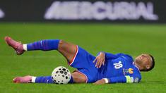 Kylian Mbappe yang tampil apik dalam laga antara Prancis melawan Azerbaijan saat Kualifikasi Piala Dunia 2026 zona Eropa, Sabtu (11/10/2025) dini hari WIB harus meninggalkan lapangan pertandingan lebih awal karena cedera. (AP Photo/Michel Euler)