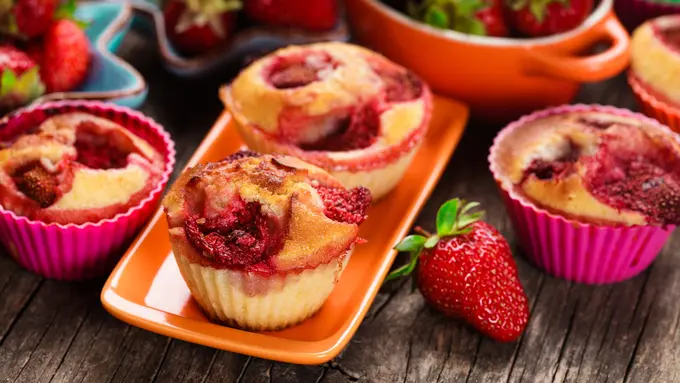 Strawberry Cream Cheese Muffins