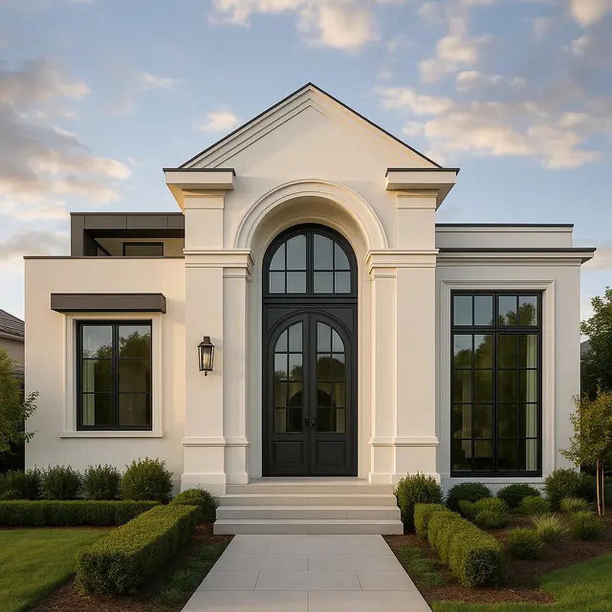 7 Model Rumah Minimalis 1 Lantai Gaya Eropa Klasik