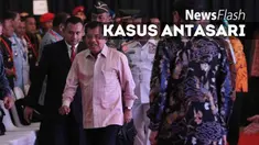 Wakil Presiden Jusuf Kalla atau JK menghadiri acara syukuran kebebasan Antasari Azhar di Hotel Grand Zuri, Bumi Serpong Damai (BSD)