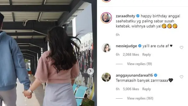 Adhisty Zara dan Angga Yunanda