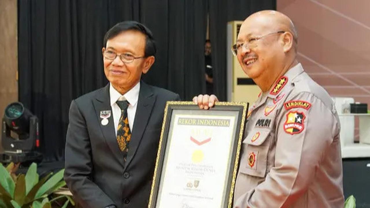Kalemdiklat Polri Catat Sejarah di MURI