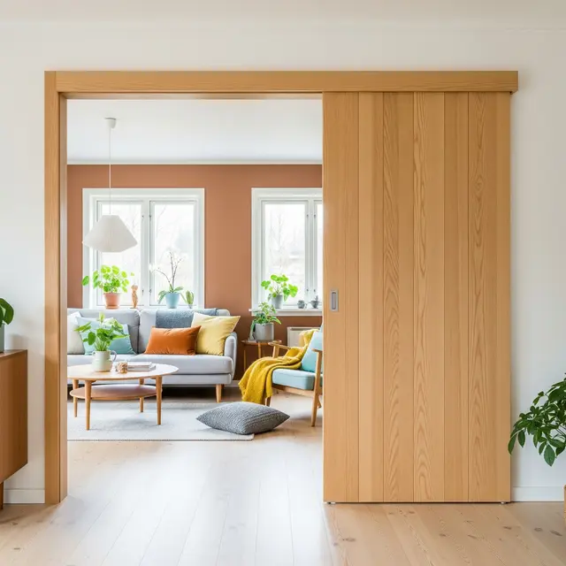 Rumah Kecil Elegan dengan Pintu Geser (Image by Gemini AI)