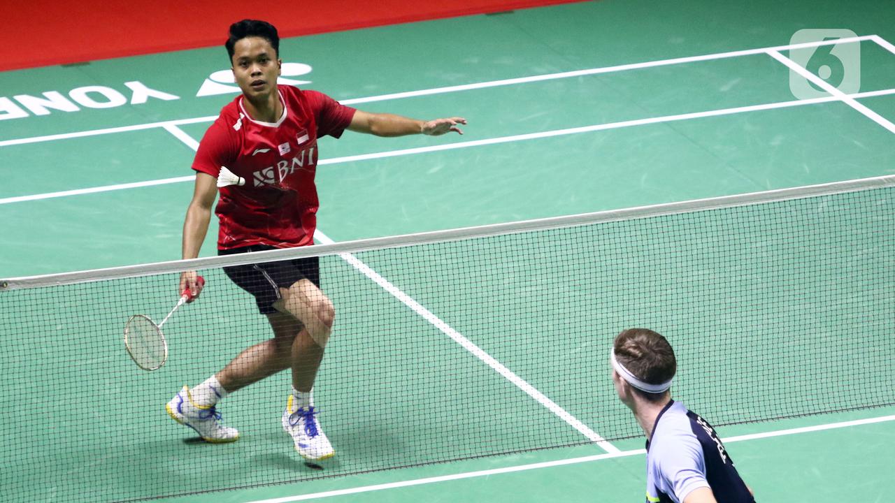 Ekspresi Anthony Sinisuka Ginting Gagal Melaju ke Final Indonesia Masters 2022