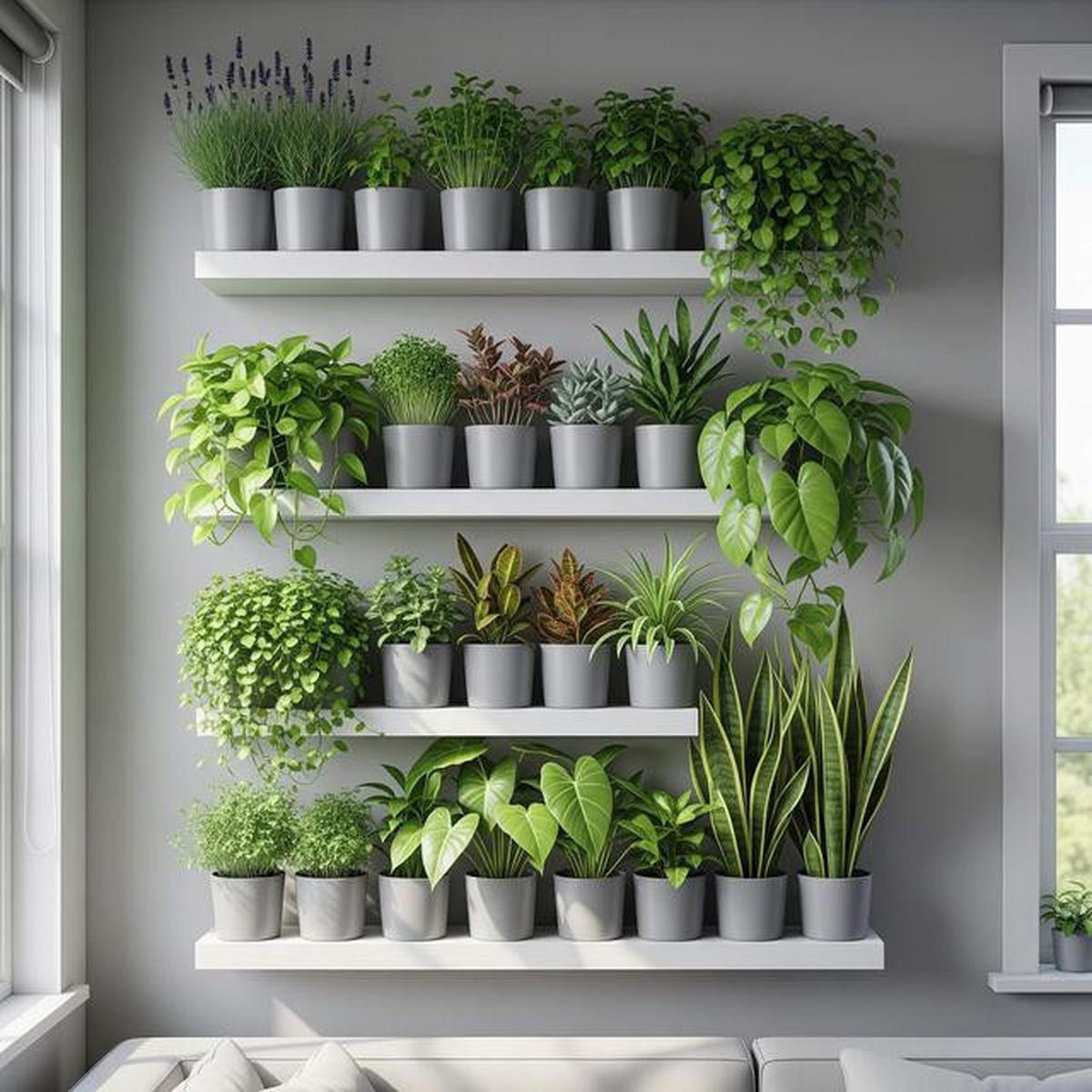 7 Kebun Sayur dan Herbal Pakai Rak Susun Dinding Rumah, Panen Segar Setiap Hari