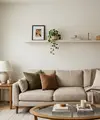 Model Rak Tipis untuk Dinding Belakang Sofa (AI Generated)