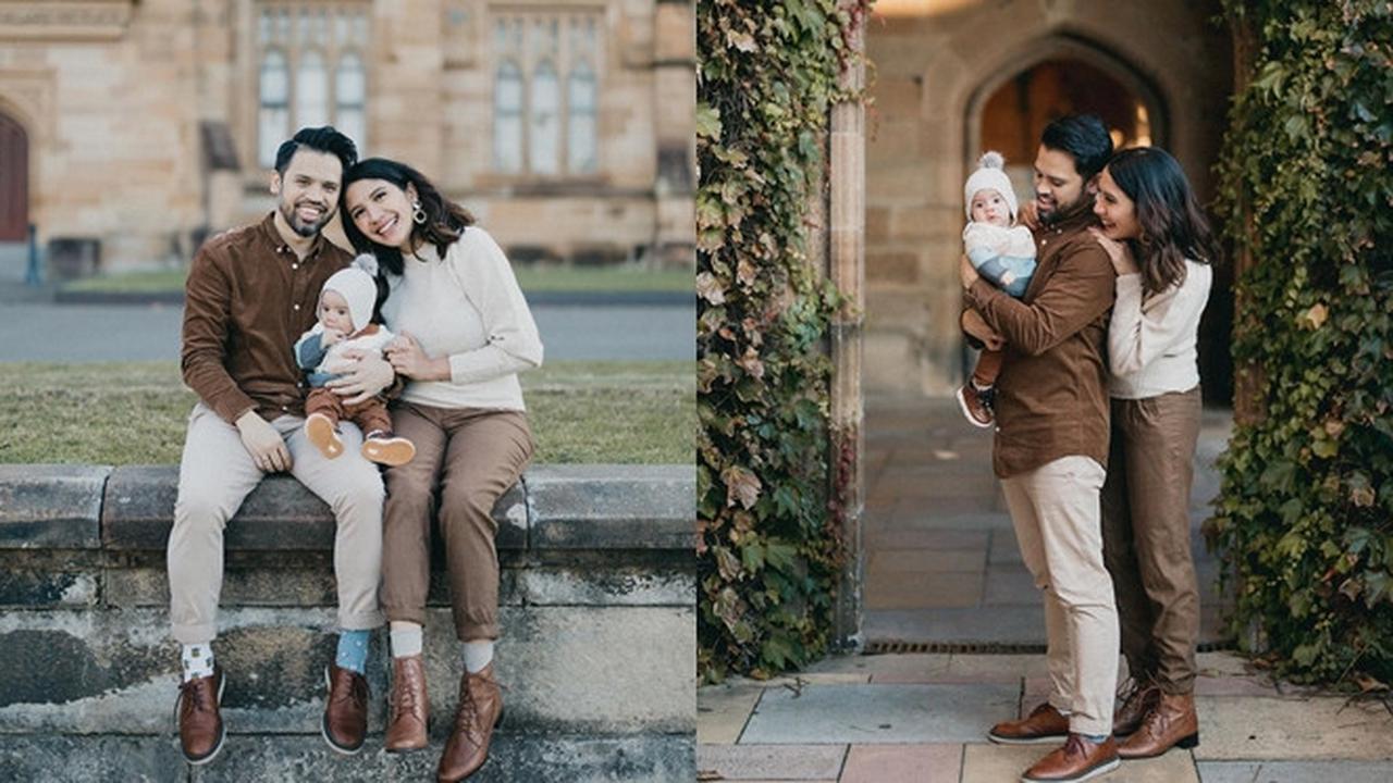 6 Gaya Pemotretan Keluarga Kecil Acha Sinaga, Baby Lucas Curi Perhatian