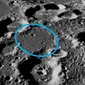 Foto yang dirilis NASA menunjukkan kemungkinan area jatuhnya wahana pendarat Bulan (moon-lander) India, Vikram (sumber: NASA Goddard Flight Center)