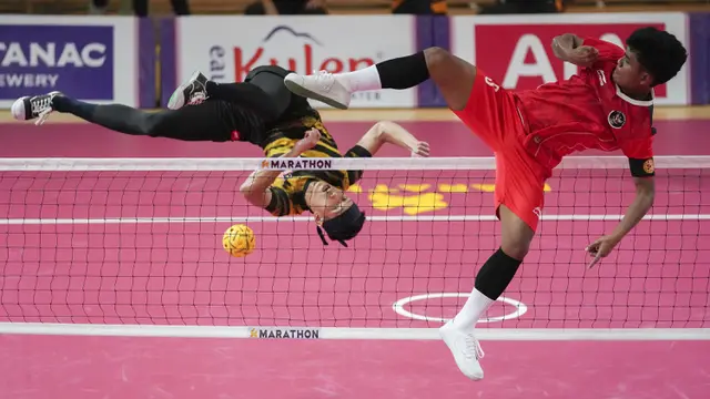 Foto: Momen Bersejarah Tim Sepak Takraw Indonesia di SEA Games 2023, Rebut Medali Emas Kedua setelah Gasak Malaysia