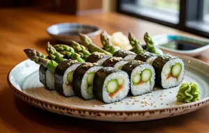 Resep Asparagus Sushi Tempura yang Renyah dan Segar