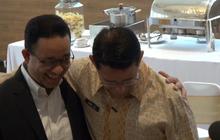 Momen Akrab Anies dan Sandi Berangkulan Hingga Pose Love Sign