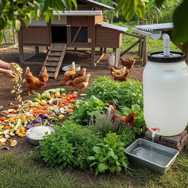 Cara Membuat Kebun Ayam Zero Waste