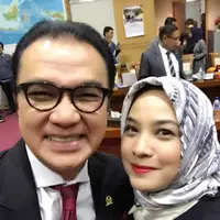 Rachel Maryam dan Tantowi Yahya. (Twitter/@cumarachel)