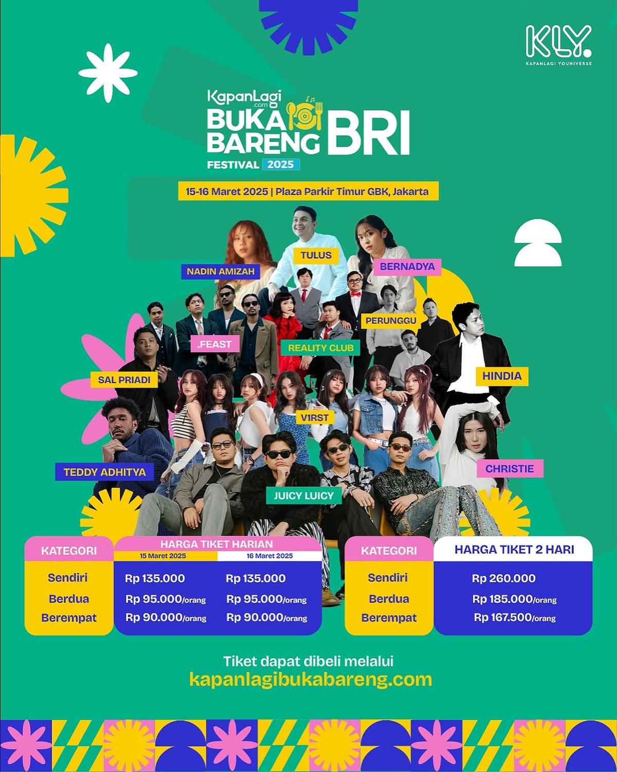 Tata Cara Pembelian Tiket KapanLagi Buka Bareng BRI Festival 2025 Buat Kalian yang Masih Bingung