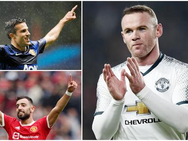 Bruno Fernandes menjadi bintang kemenangan Manchester United usai memborong tiga gol  saat membungkam Leeds United pada laga perdana Liga Inggris musim 2021/2022. Berikut ini 5 pemain terakhir yang berhasil menorehkan hattrick bagi Setan Merah.