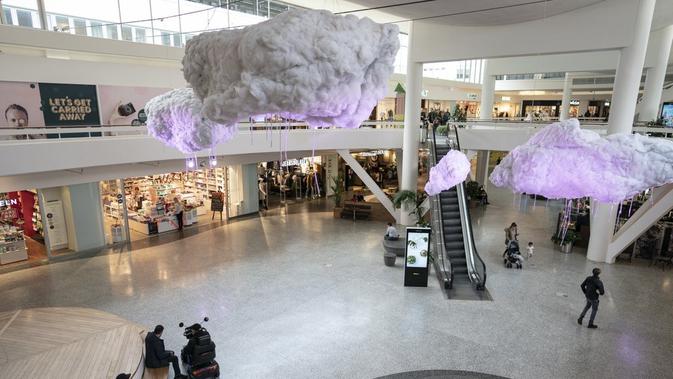 Mal di Gothenburg, Swedia. Pemerintah Swedia mulai memperketan protokol COVID-19 setelah herd immunity tak berhasil. Dok: Bjorn Larsson Rosvall / TT via AP