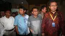 Pansus Laporan Hasil Pemeriksaan BPK RI, DPRD DKI Jakarta saat tiba di gedung KPK, Jakarta, (30/10/2015). Berdasarkan hasil audit, ada enam kegiatan Pemprov DKI yang diduga merugikan negara sekitar Rp484 miliar. (Liputan6.com/Helmi Afandi)