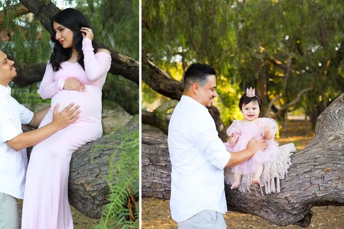 Pria Ini Buat Reka Potret Mendiang Istri Bersama Anaknya, Kisahnya Bikin Haru