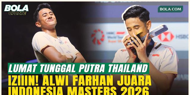 Malam Milik Alwi Farhan: Indonesia Masters 2026 Berakhir Manis usai Taklukkan Tunggal Putra Thailand