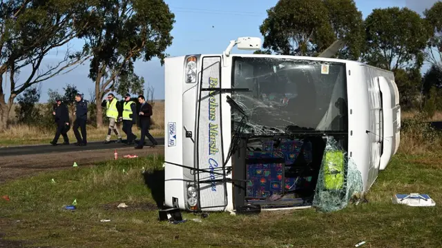 Kecelakaan Bus Berisi Anak SD di Melbourne