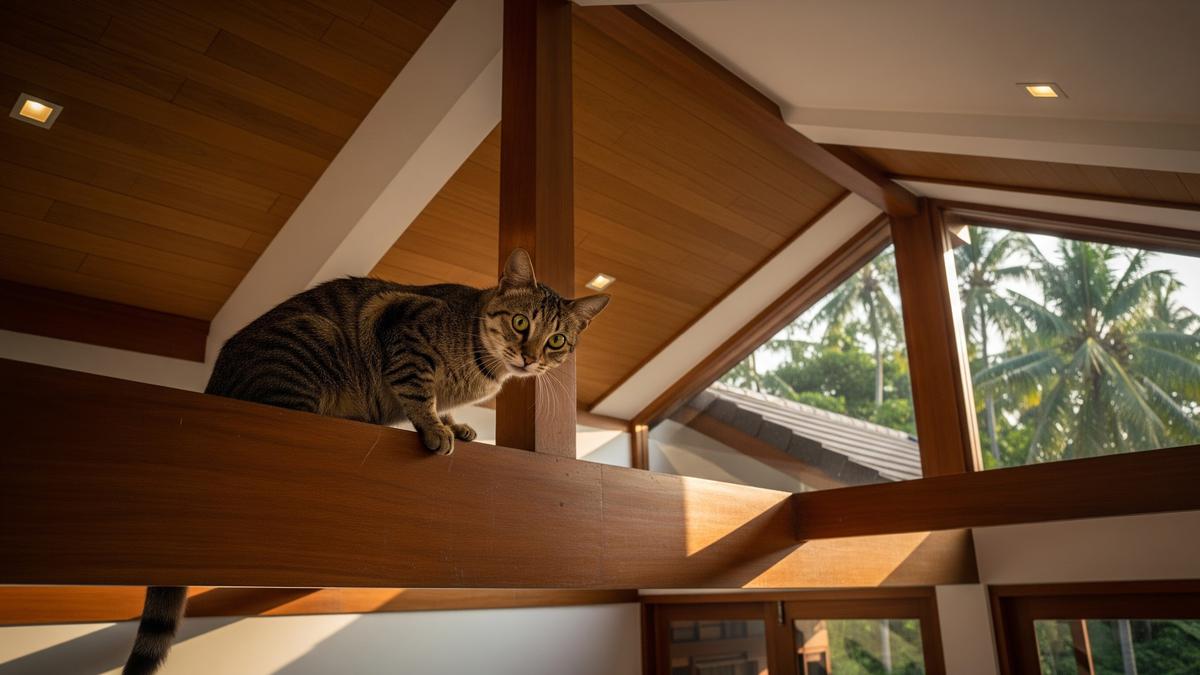 Cara Mencegah Kucing Liar Naik ke Plafon Rumah, Jaga Lingkungan Tetap Bersih