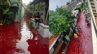 6 Potret Banjir Pekalongan Berwarna Merah Pekat, Ini Fakta di Baliknya