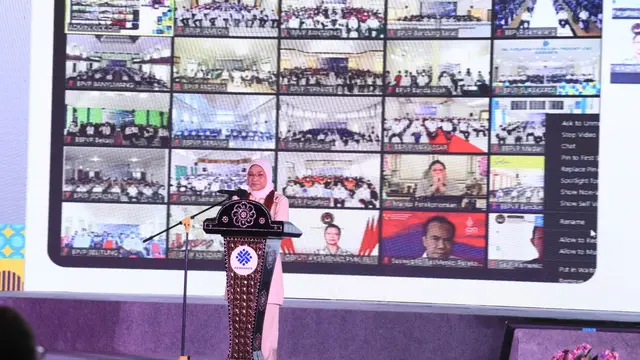 Menaker Ida Resmikan Pembukaan Pelatihan Vokasi Tahun 2022 di Lombok