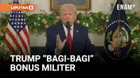 Trump Umumkan Bonus Natal untuk Tentara AS, Klaim Dibiayai Tarif Impor