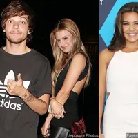 Louis Tomlinson, Briana Jungwirth, dan Danielle Campbell (via aceshowbiz.com)