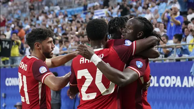 Foto: Luis Suarez Belum Habis, Selamatkan Uruguay untuk Comeback Jinakkan Kanada dan Rebut Posisi Ketiga Copa America 2024