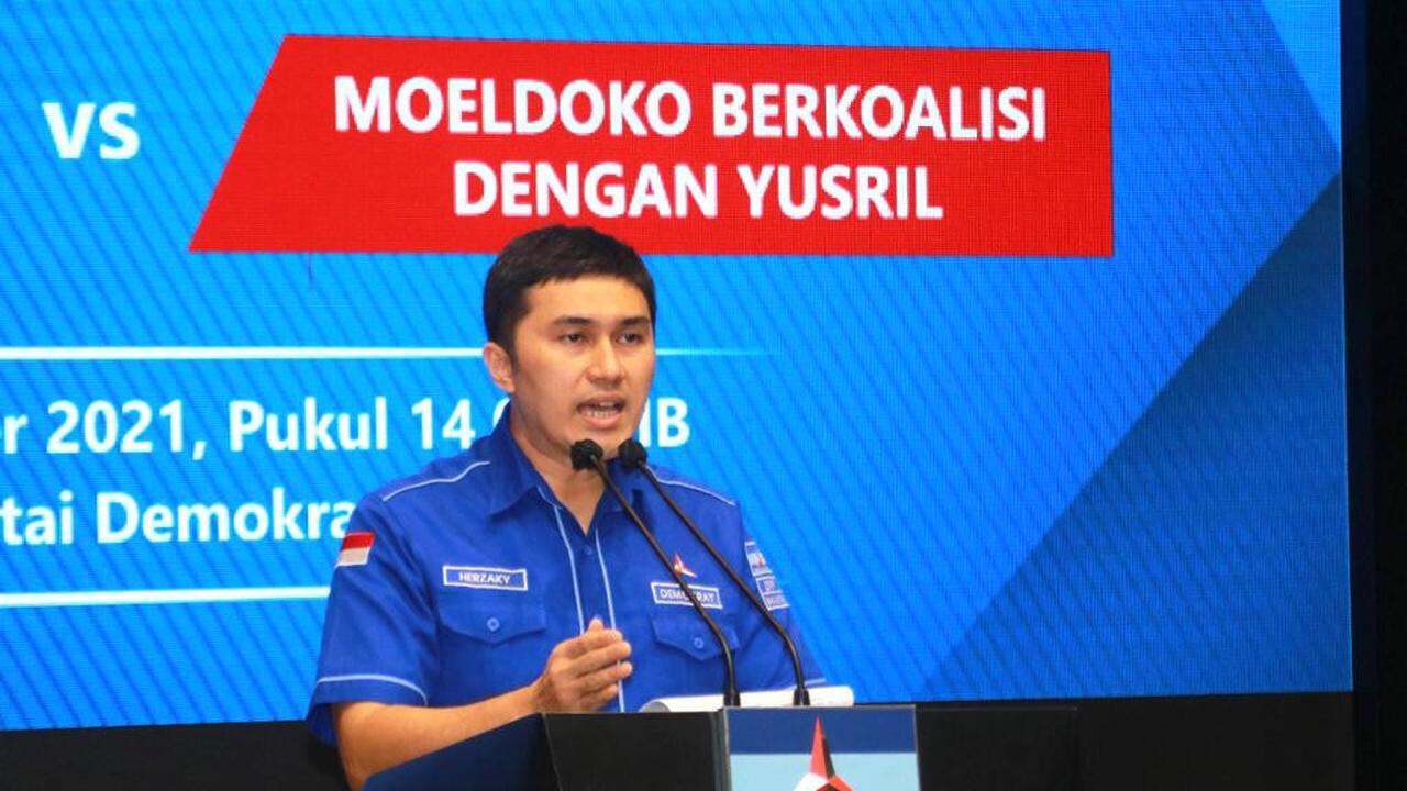 Kepala Badan Komunikasi Strategis Partai Demokrat (Bakomstra) Partai Demokrat Herzaky Mahendra Putra,