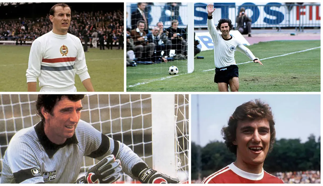 Mulai dari kiper legendaris Italia, Dino Zoff hingga bek tangguh Jerman, Franz Beckenbauer, menjadi bintang-bintang sepak bola Eropa yang pernah mentas di ajang Euro Cup. Berikut 10 bintang dunia yang bersinar pada Piala Eropa periode 1960-1970.