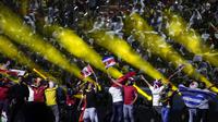 Opening Piala Dunia 2022 berlangsung meriah di Stadion Al Bayt, Qatar, Minggu (20/11/2022) malam. (AP/Natacha Pisarenko)